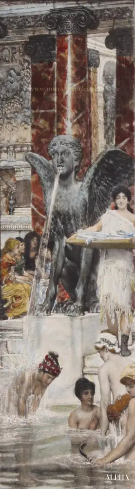 Un bain (une coutume ancienne) - Lawrence Alma-Tadema Reproductions de tableaux à la peinture à l’huile