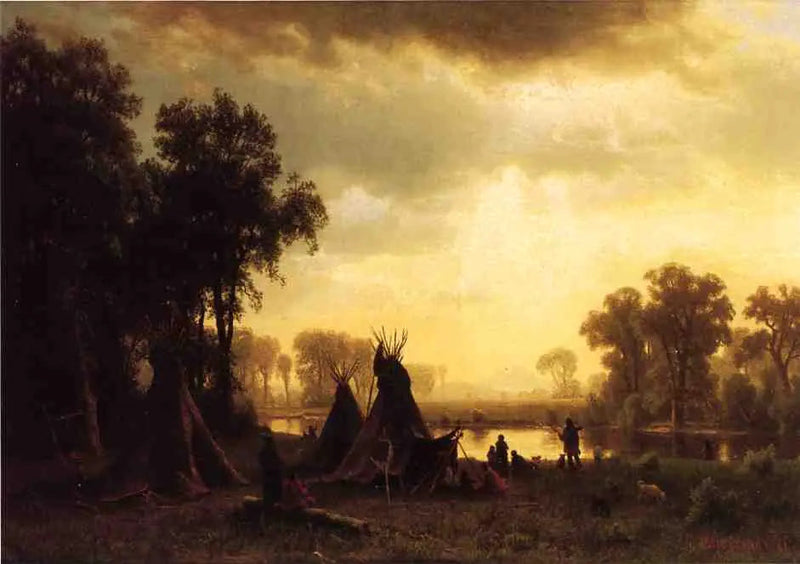 인디언 캠프 - 알버트 비어슈타트

Source:
Un campement indien - Albert Bierstadt