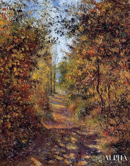 Un chemin dans les bois, Pontoise - Camille Pissarro - Reproductions de tableaux et peintures haut de gamme