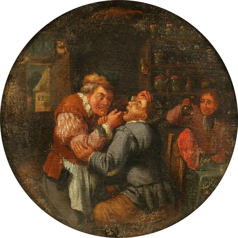 치과의사가 이를 뽑는 모습 - 데이비드 테니에르 더 쥬네

Source:
Un chirurgien extrayant une dent - David Teniers le Jeune