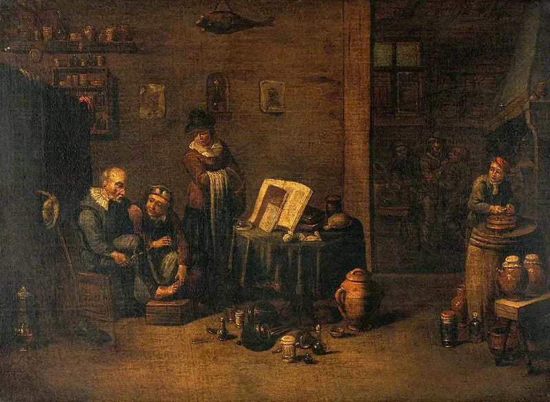 발을 수술하는 외과의사 - 데이비드 테니어스 더 쥬네

Source:
Un chirurgien opérant le pied - David Teniers le Jeune