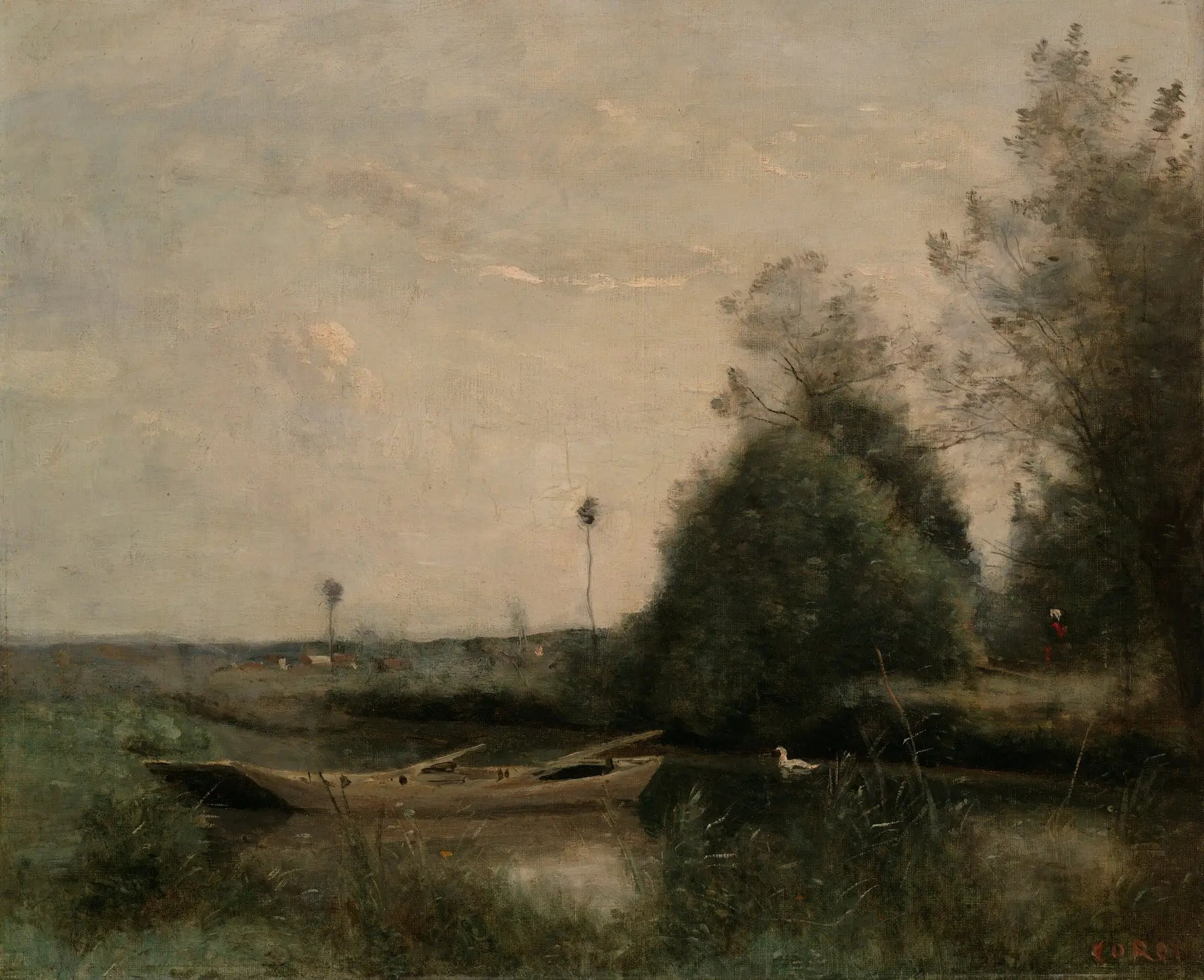 Un étang à Mortain - Jean-Baptiste Camille Corot - Alpha Reproduction