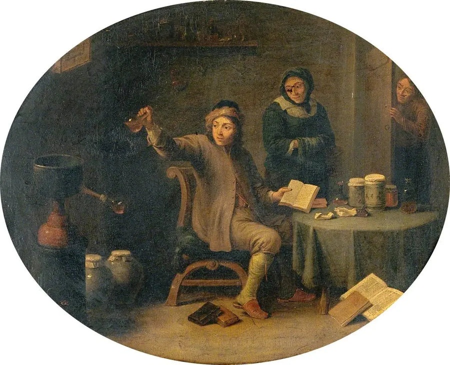 남자가 소변 병을 검사하는 모습 - 데이비드 테니어스 주니어

Source:
Un homme examinant une fiole d'urine - David Teniers le Jeune