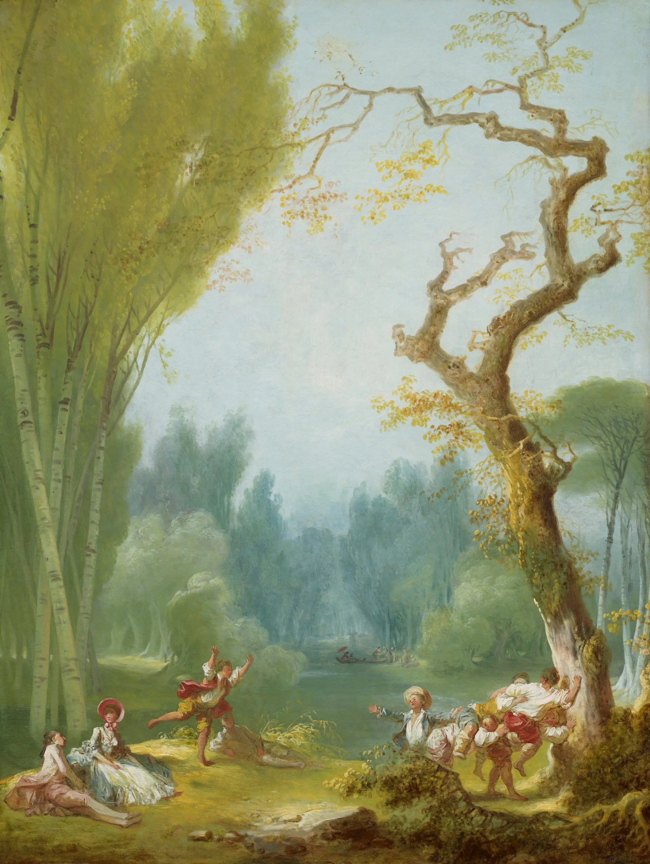 Un jeu de cheval et de cavalier - Jean-Honoré Fragonard - Alpha Reproduction