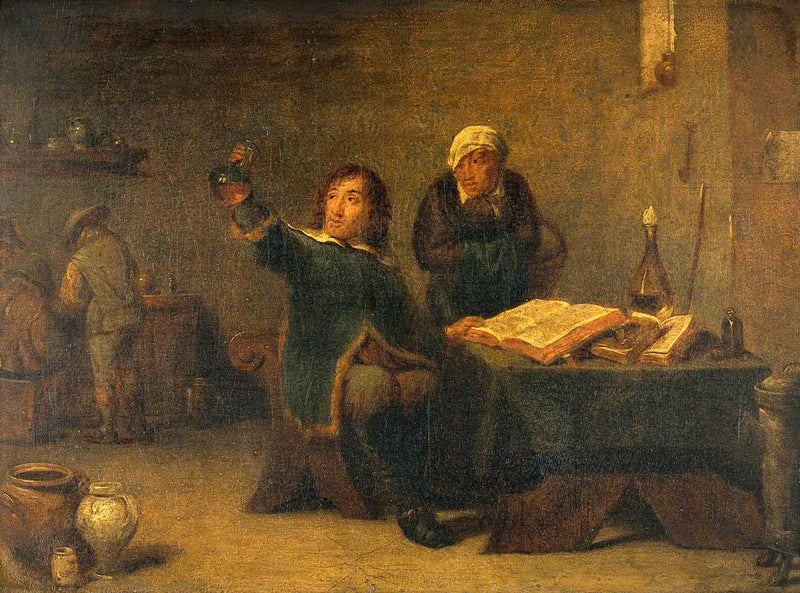의사가 소변 병을 검사하는 모습 - 데이비드 테니에르 주니어

Source:
Un médecin examinant une fiole d'urine - David Teniers le Jeune