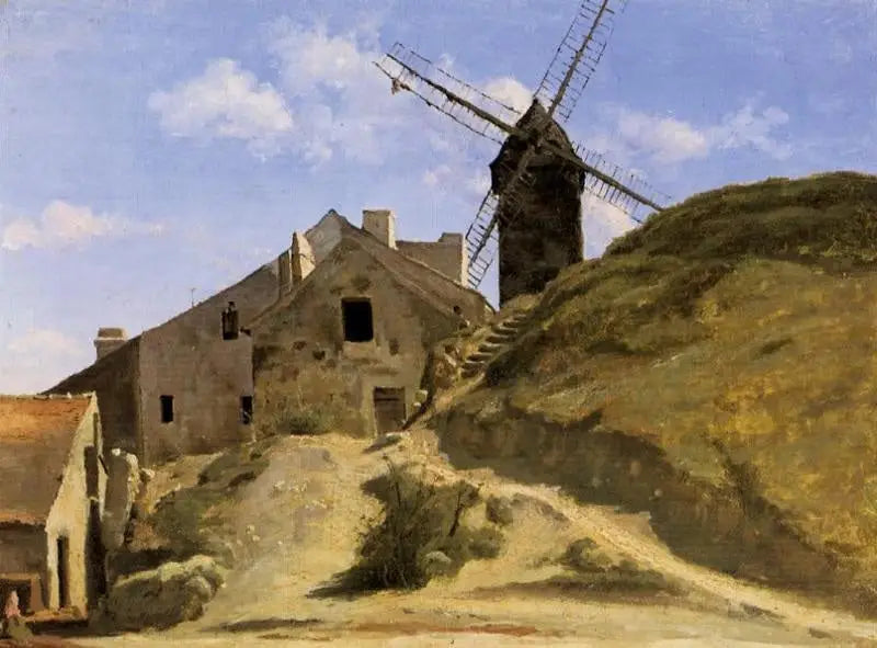 Un moulin à Montmartre - Jean-Baptiste Camille Corot - Alpha Reproduction