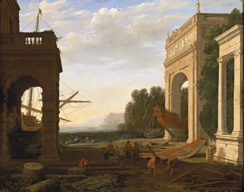 지중해 항구, 선박들과 함께 - 클로드 로렌

Source:
Un port maritime méditerranéen, avec des navires - Claude Lorrain