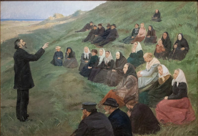 Un sermon dans le champs - Anna Ancher
