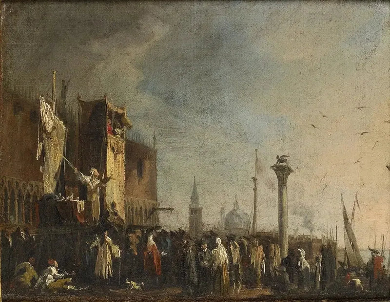 베네치아 피아체타에서의 인형극 쇼 - 카날레토

Source:
Un spectacle de marionnettes sur la Piazzetta, Venise - Canaletto