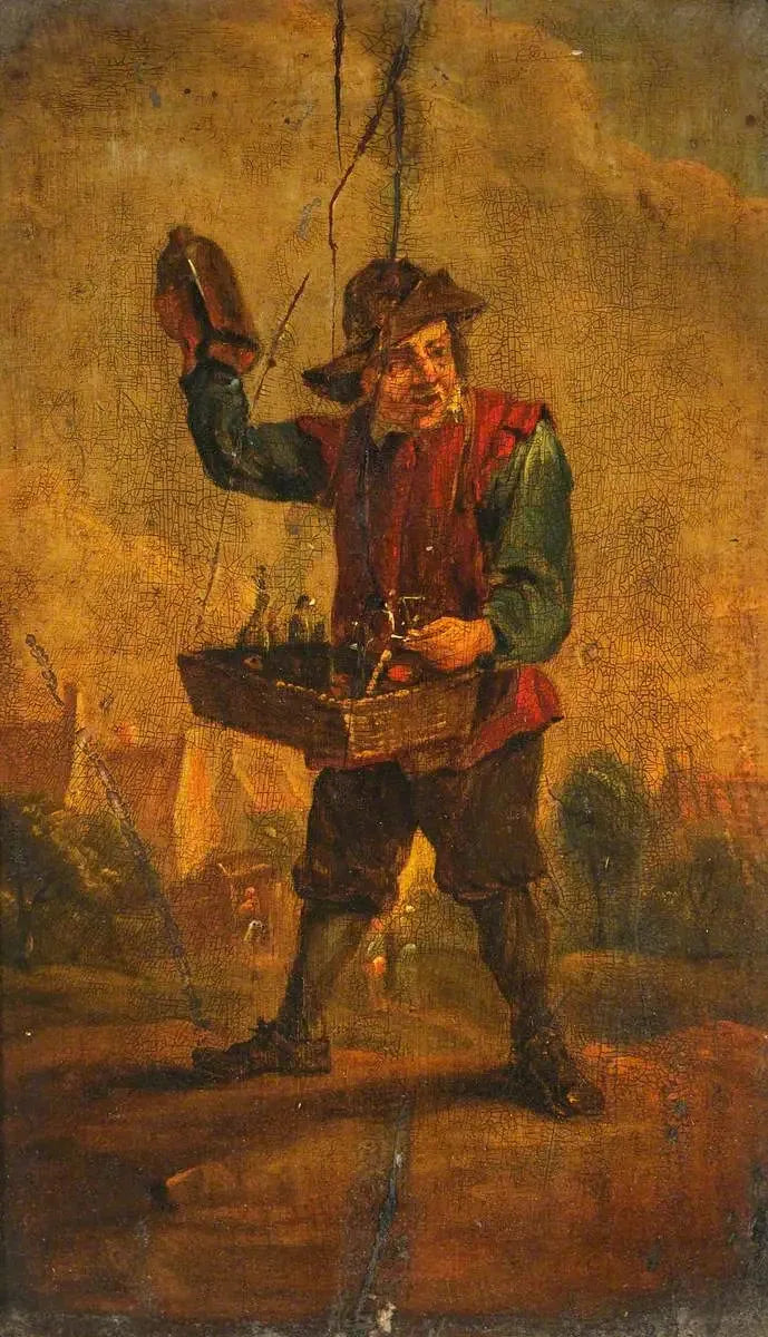 약국 행상인 - 데이비드 테니어스 더 쥬네

Source:
Un vendeur ambulant de médicaments - David Teniers le Jeune
