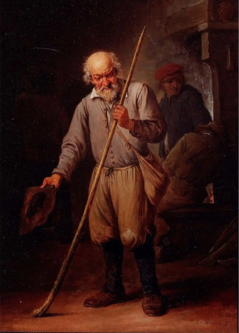 지팡이를 든 노인 - 데이비드 테니어스 주니어

Source:
Un vieil homme avec une canne - David Teniers le Jeune