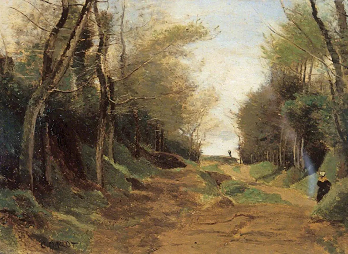 Une allée de bois du nord de la France. Automne - Jean-Baptiste Camille Corot - Alpha Reproduction