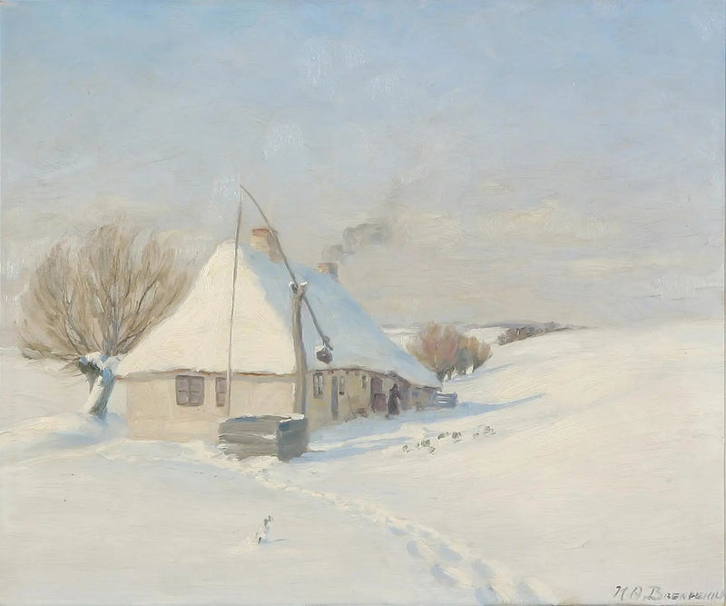 맑은 겨울날. 퓌넨의 호르비 마크. - H. A. Brendekilde

Source:
Une claire journée d'hiver. Hørby Mark sur Funen. - H. A. Brendekilde