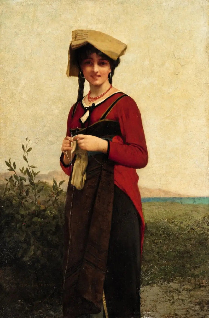 뜨개질하는 이탈리아 여성 - Jules Lefebvre

Source:
Une dame italienne en train de tricoter - Jules Lefebvre