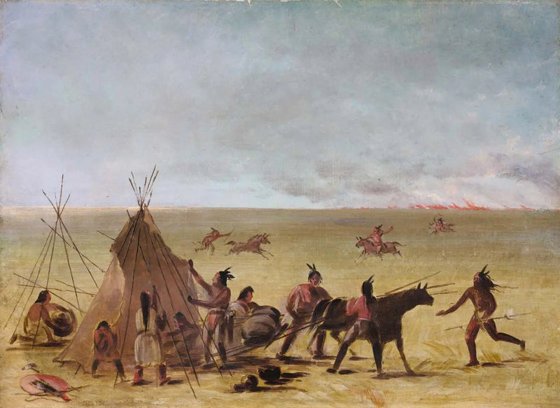 인도 가족이 초원에서 발생하는 화재에 놀라다 - 조지 캐틀린

Source:
Une famille indienne alarmée par l'approche d'un incendie dans les prairies - George Catlin