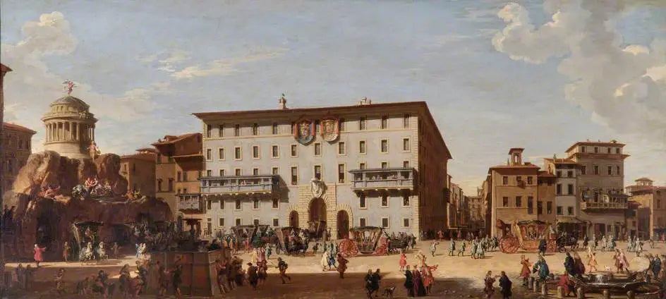 Une fête sur la Piazza di Spagna Rome 1727 - Giovanni Paolo Panini - Alpha Reproduction