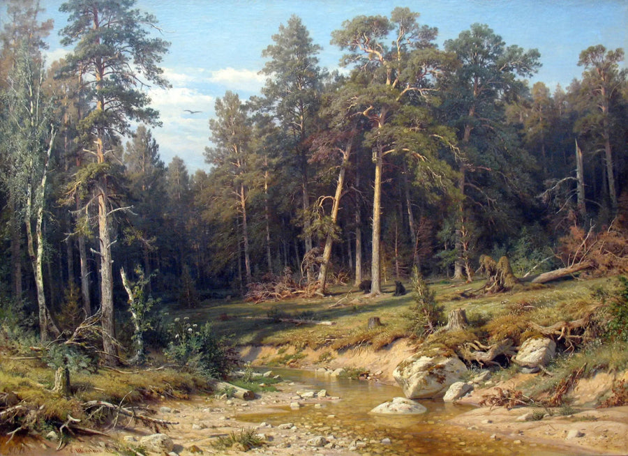 비아트카 주의 파인 숲. 선박의 돛대 숲. - 이반 치치킨

Source:
Une forêt de pins. Forêt de mâts dans la province de Viatka. - Ivan Chichkine