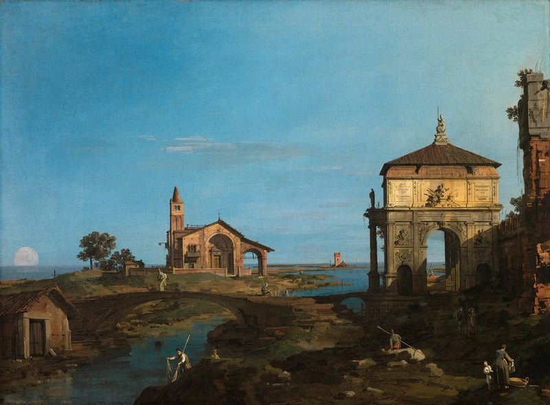 운하의 섬과 아치 및 교회 - 카날레토

Source:
Une île de la lagune avec une arche et une église - Canaletto