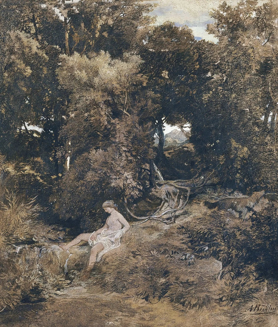 분수의 님프 (판, 님프를 쫓아서) - 아놀드 뵉클린

Source:
Une nymphe à la fontaine (Pan, À la poursuite d'une nymphe) - Arnold Böcklin