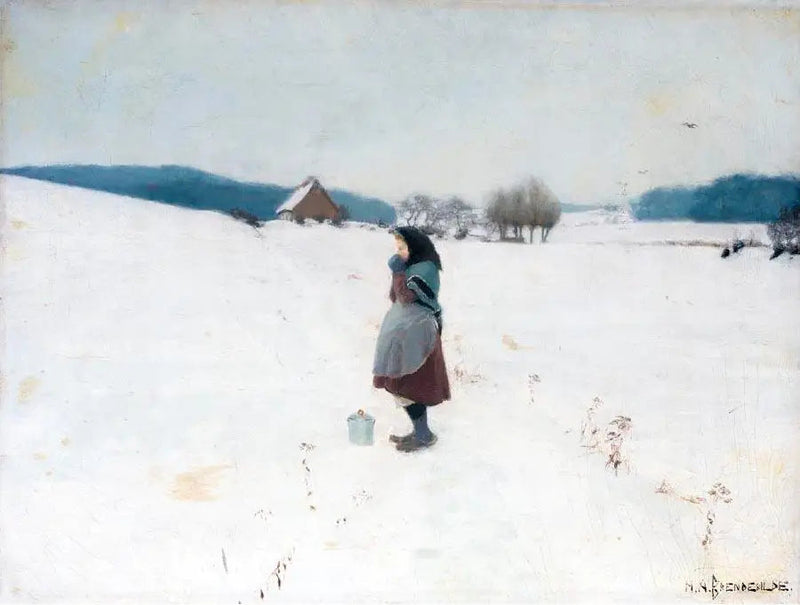 눈 속 산책. - H. A. Brendekilde

Source:
Une promenade dans la neige. - H. A. Brendekilde
