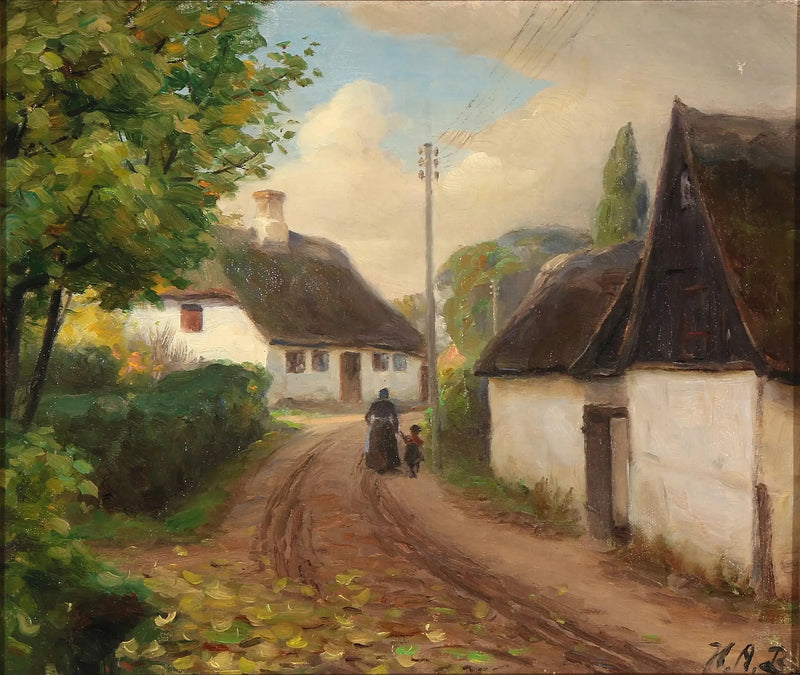 여성과 아이가 손을 잡고 걷는 마을의 길 - H. A. Brendekilde

Source:
Une route de village avec une femme et un enfant marchant main dans la main - H. A. Brendekilde
