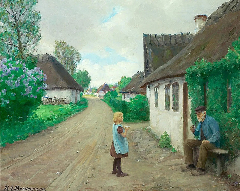 젊은 소녀가 Jyllinge의 93세 노인 Jens Wilhelm과 이야기하는 마을 길

Source:
Une route de village avec une jeune fille parlant au vieux Jens Wilhelm de Jyllinge, âgé de 93 ans. - H. A. Brendekilde