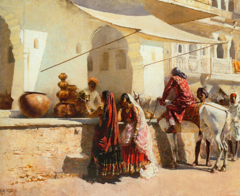 인도 거리 시장의 한 장면 - 에드윈 로드 위크스

Source:
Une scène de marché de rue, Inde - Edwin Lord Weeks