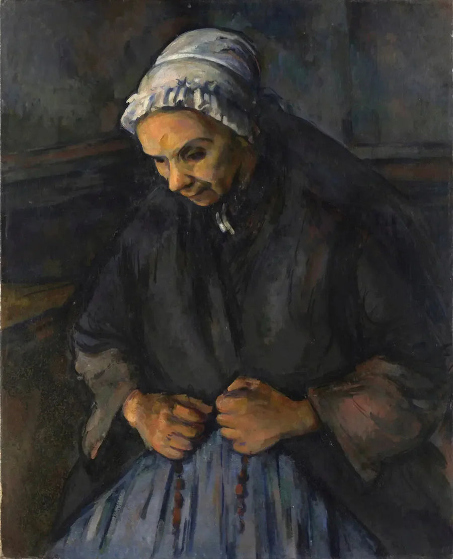 묵주를 든 노부인 - Paul Cézanne