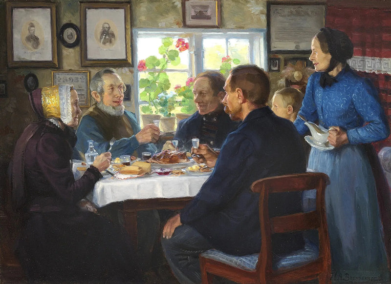 한스 닐센 직조공의 아베드내스 방문기 - H. A. Brendekilde

Source:
Une visite chez le tisserand Hans Nielsen à Abbednæs. - H. A. Brendekilde