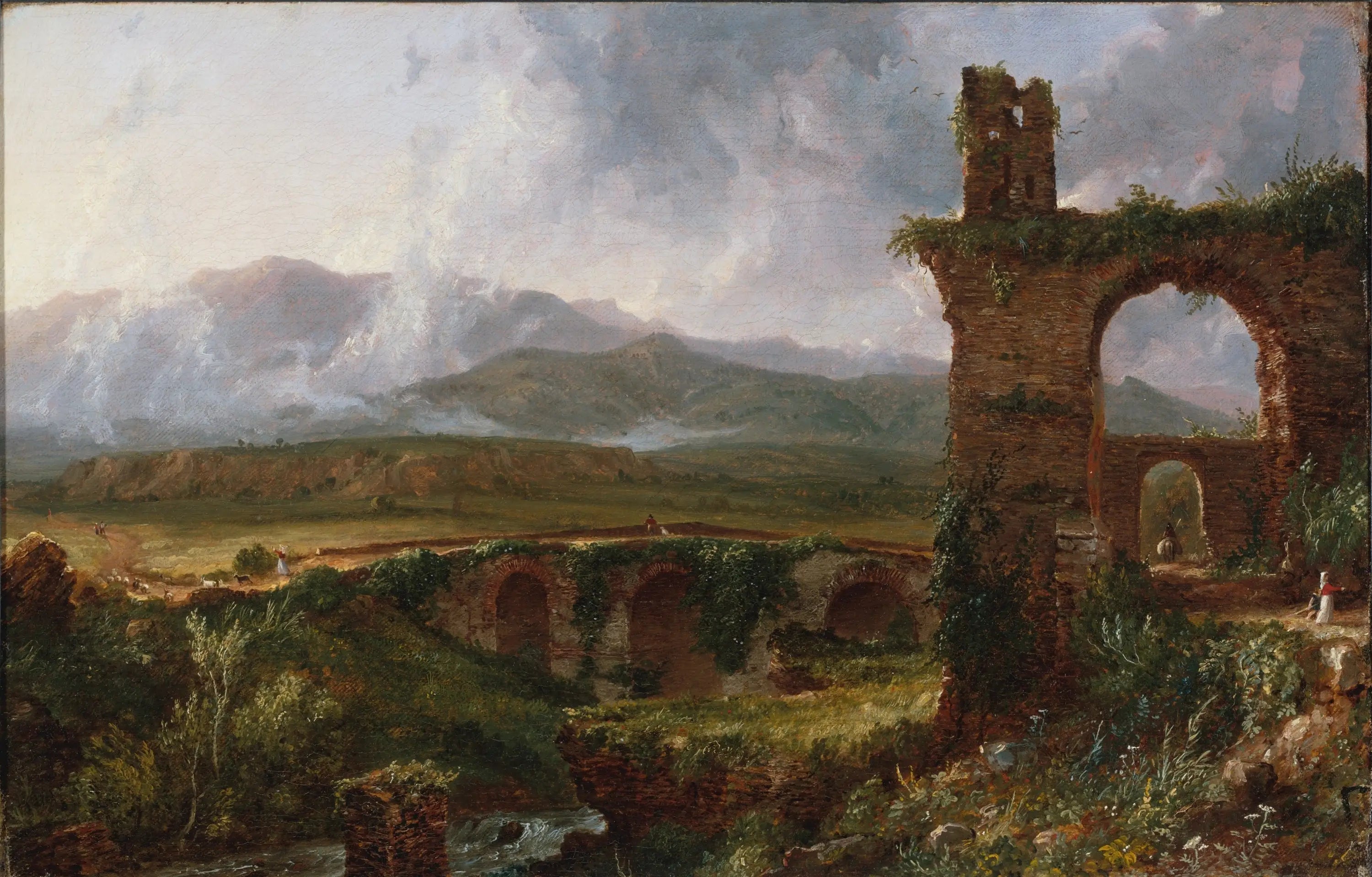 Une vue près de Tivoli (matin) - Thomas Cole - Alpha Reproduction