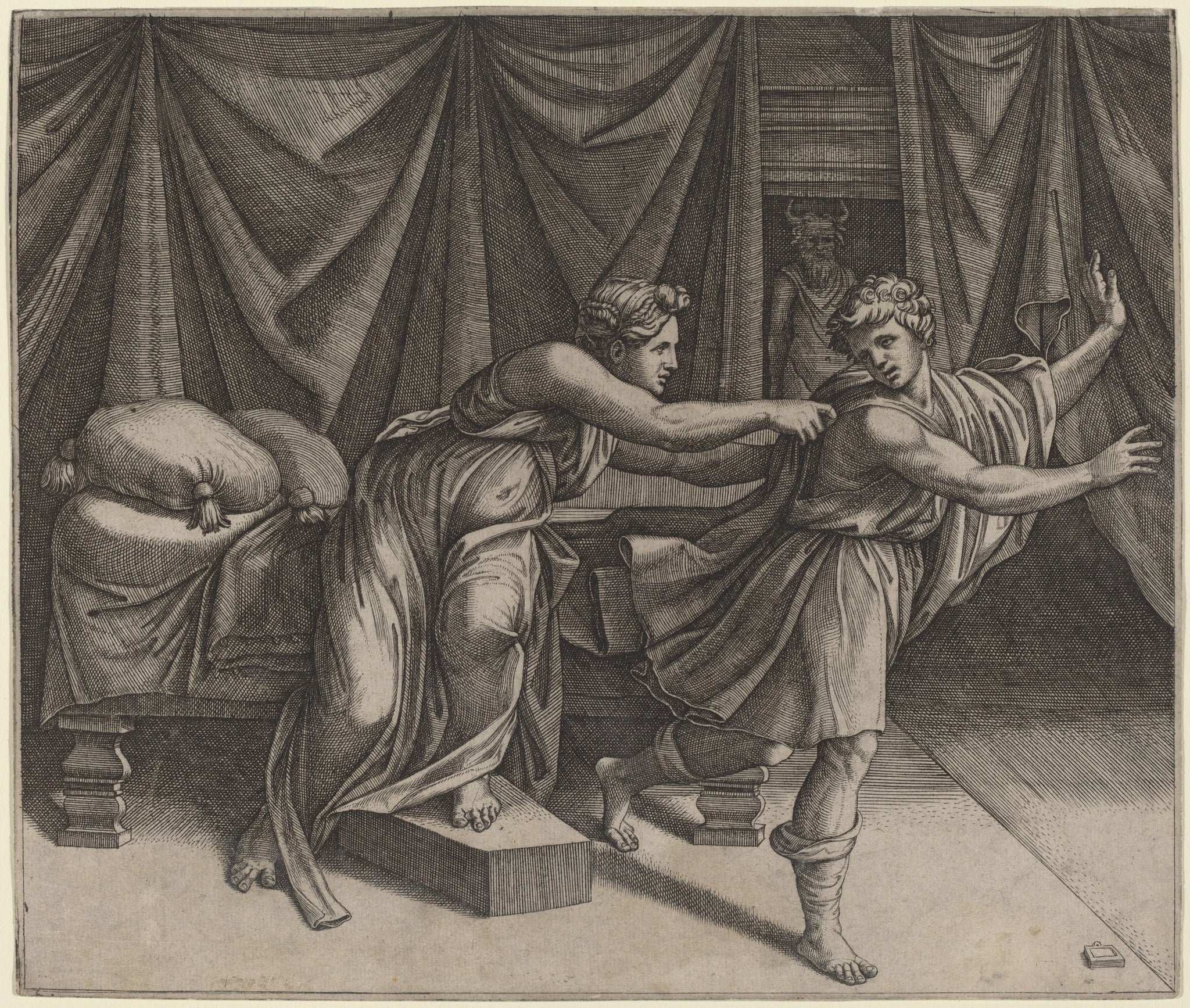 La femme de Putiphar - Raphaël Sanzio - Réproduction huile sur toile