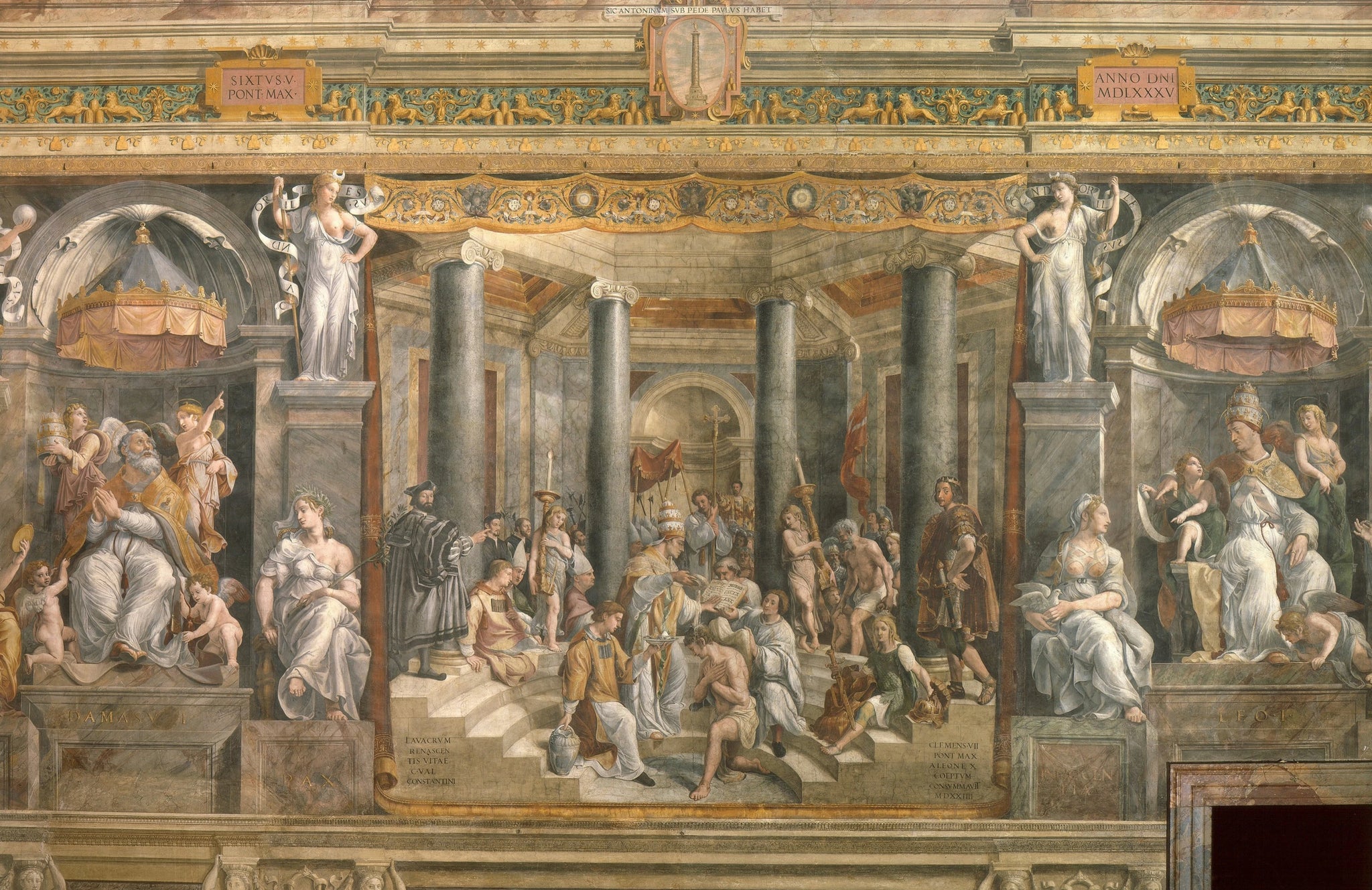 Le Baptême de Constantin - Raphaël Sanzio - Réproduction huile sur toile