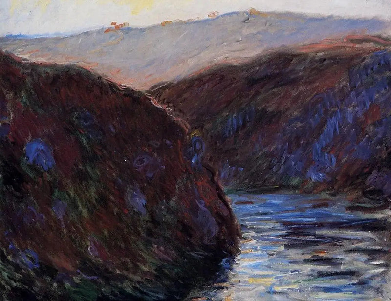 크뢰즈 계곡, 저녁 효과 - Claude Monet