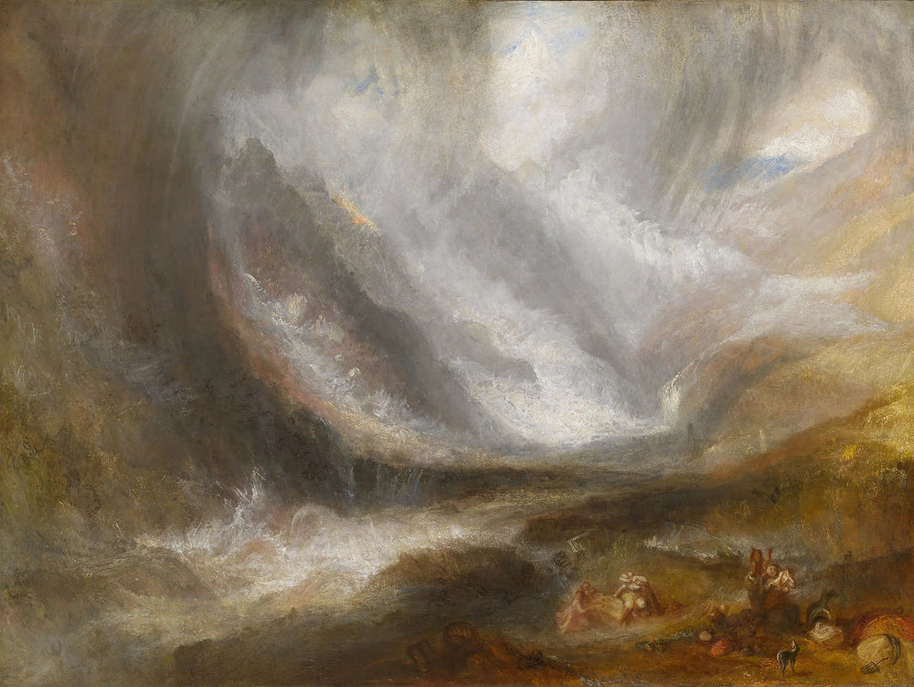 Valley of Aosta: Snowstorm, Avalanche, and Thunderstorm - J. M. W. Turner image 1 reproduction réalisée par Alpha Reproduction