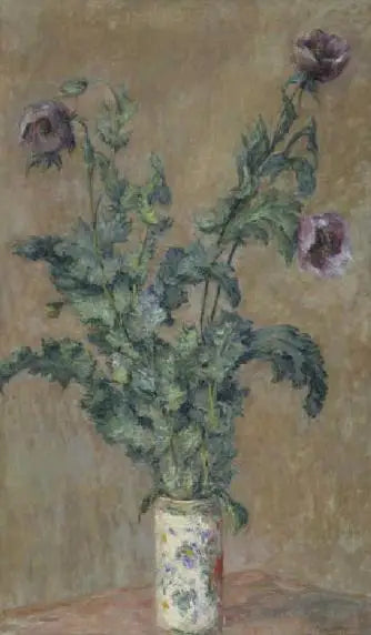 양귀비 꽃병 - Claude Monet
