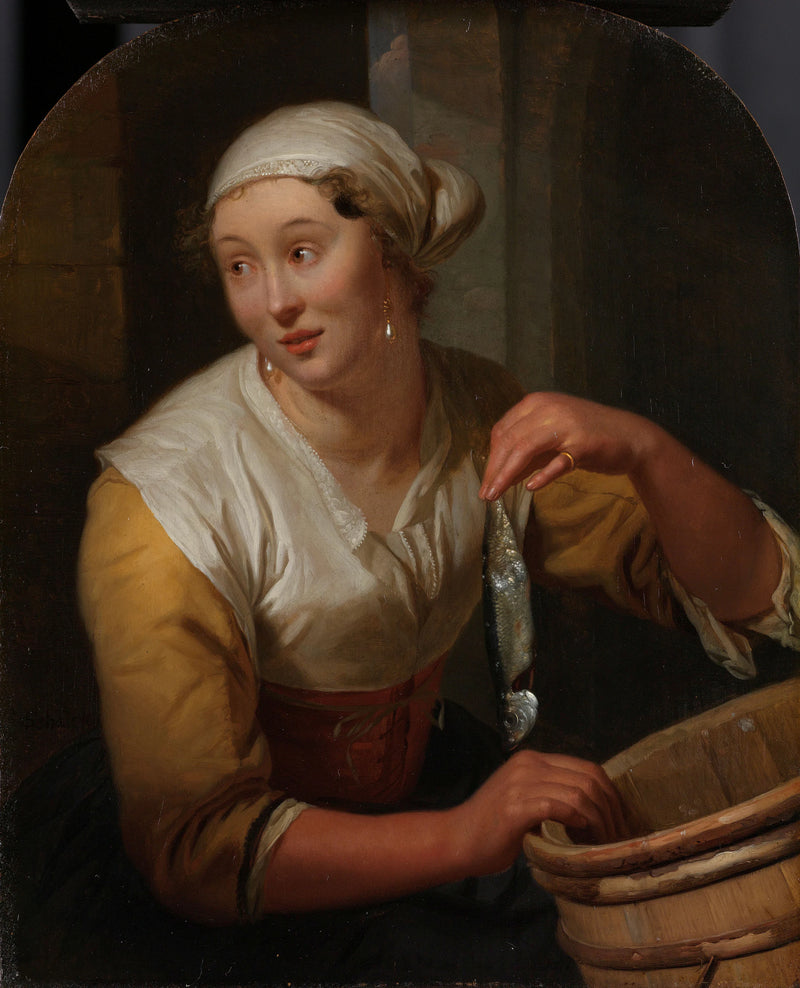 Le vendeur de hareng - Godfried Schalken