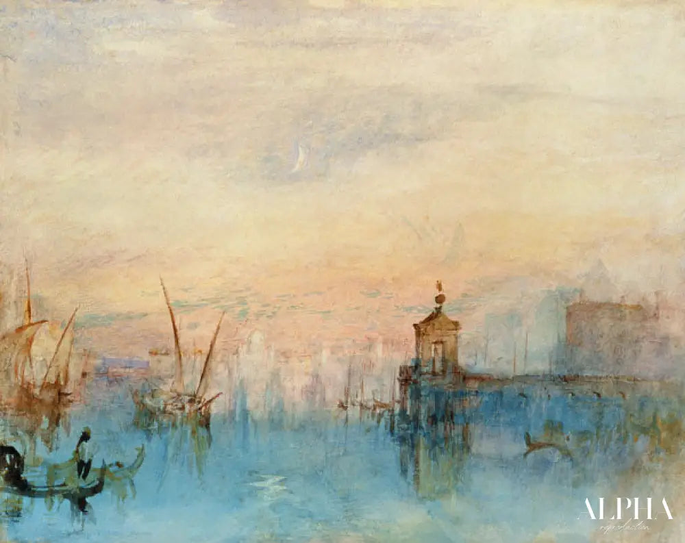 Venise avec la première croissant de lune - William Turner - Reproductions de tableaux et peintures haut de gamme