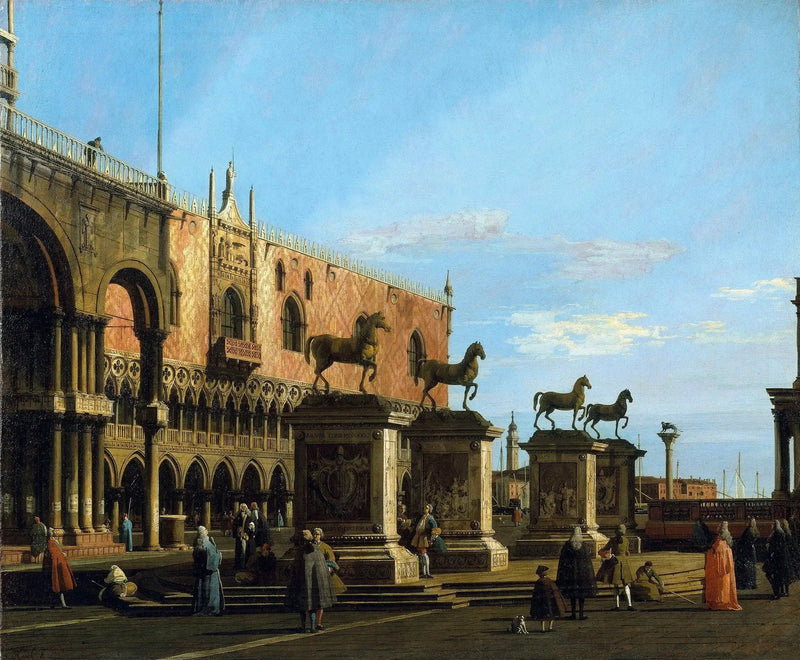 베니스: 산 마르코의 말이 있는 피아체타의 카프리초 - 카날레토

Source:
Venise : capriccio de la Piazzetta avec les chevaux de Saint-Marc - Canaletto
