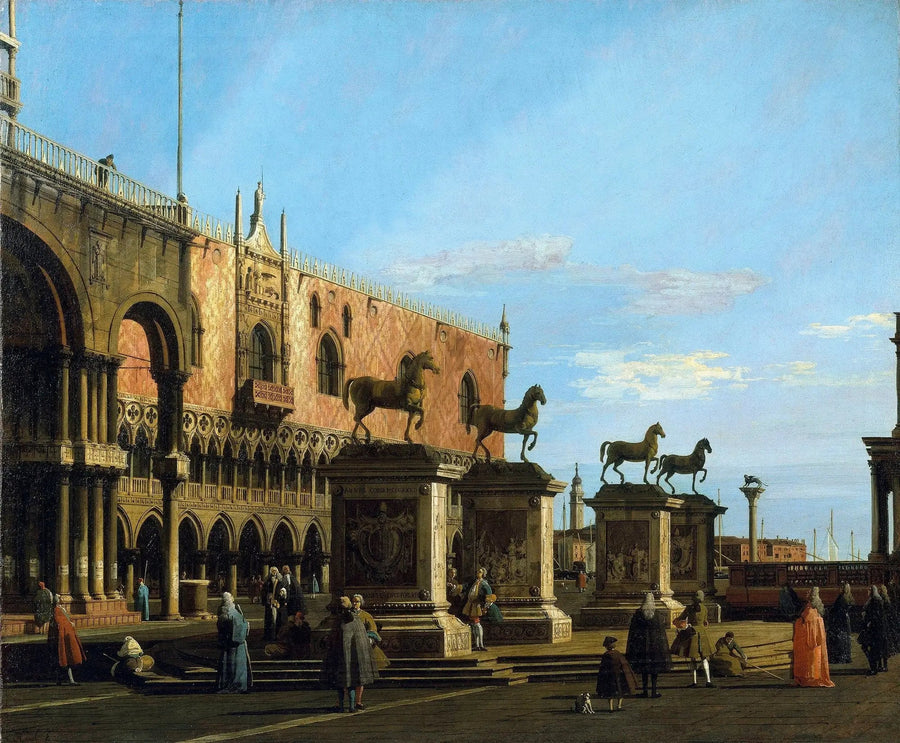 베니스: 산 마르코의 말이 있는 피아체타의 카프리초 - 카날레토

Source:
Venise : capriccio de la Piazzetta avec les chevaux de Saint-Marc - Canaletto