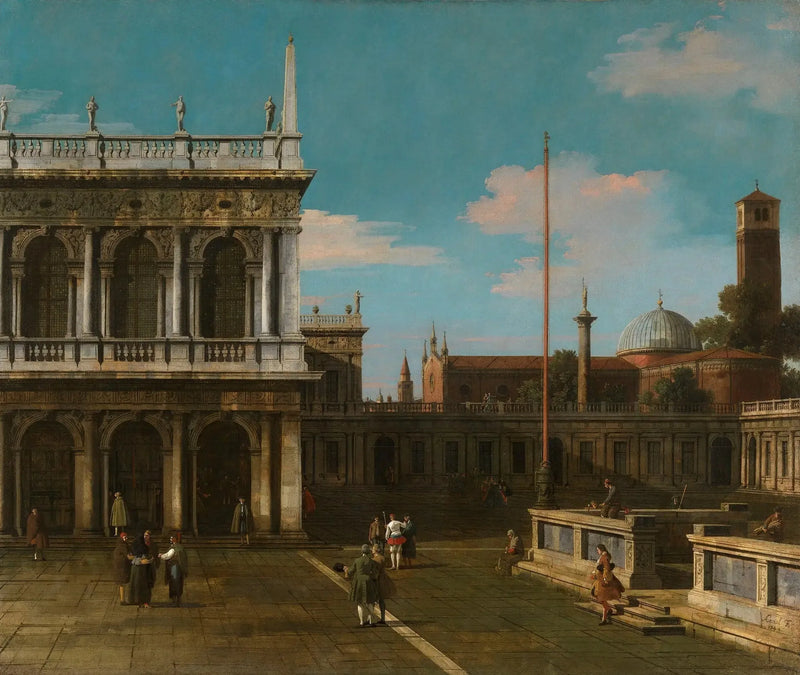 베니스: 피아체타의 카프리치오와 도서관 - 카날레토

Source:
Venise : capriccio de la Piazzetta avec la Libreria - Canaletto