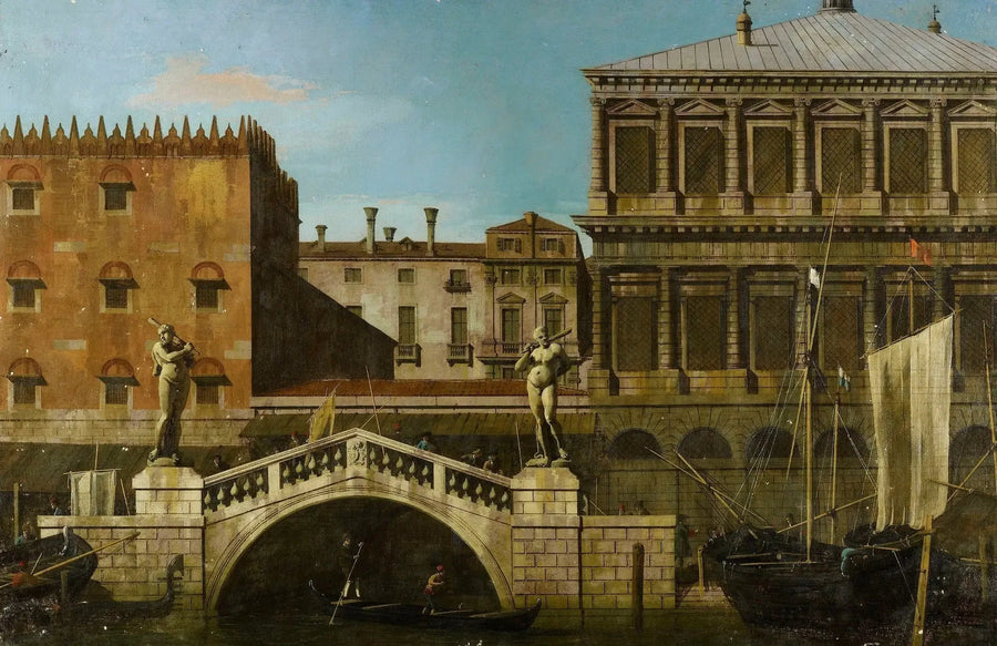 베니스: 제카와 곡물창고의 캡리치오, 페스카라 다리와 함께 - 카날레토

Source:
Venise : capriccio du Zecca et des greniers avec le Ponte della Pescaria - Canaletto
