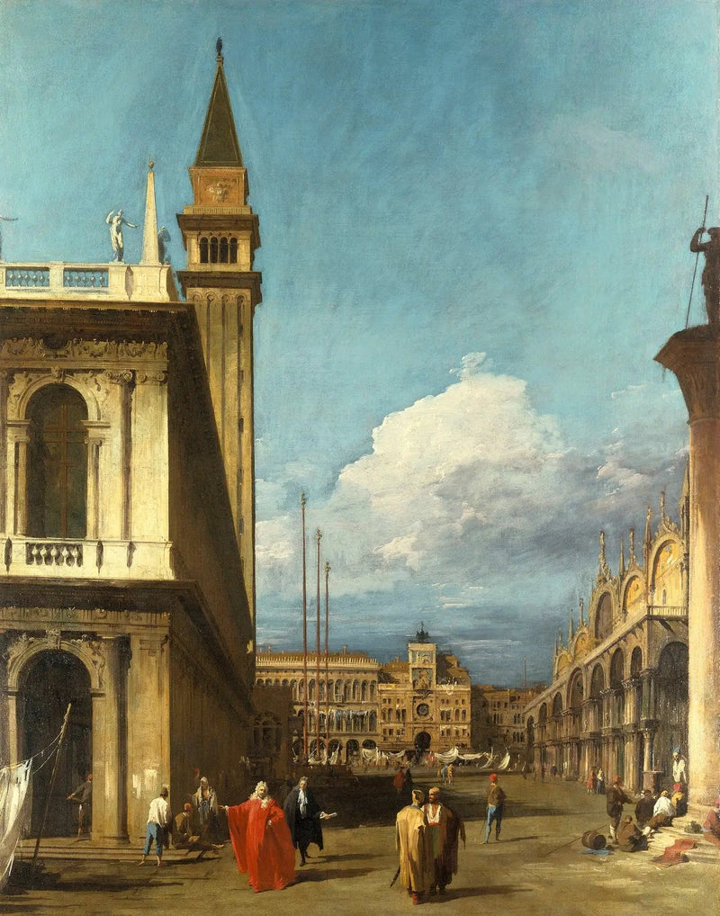 베니스: 피아체짜와타에서 시계탑 방향으로 - 카날레토

Source:
Venise : la Piazzetta vers la Torre dell'Orologio - Canaletto