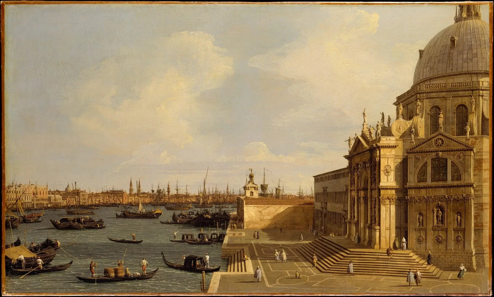 Venise : Santa Maria della Salute - Canaletto image 1 copie peinte à la main à l’huile