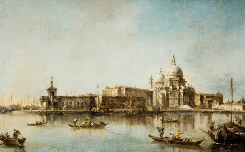 Venise - Santa Maria delle Salute et le Dogme - Francesco Guardi image 1 copie de tableau peinte à la main