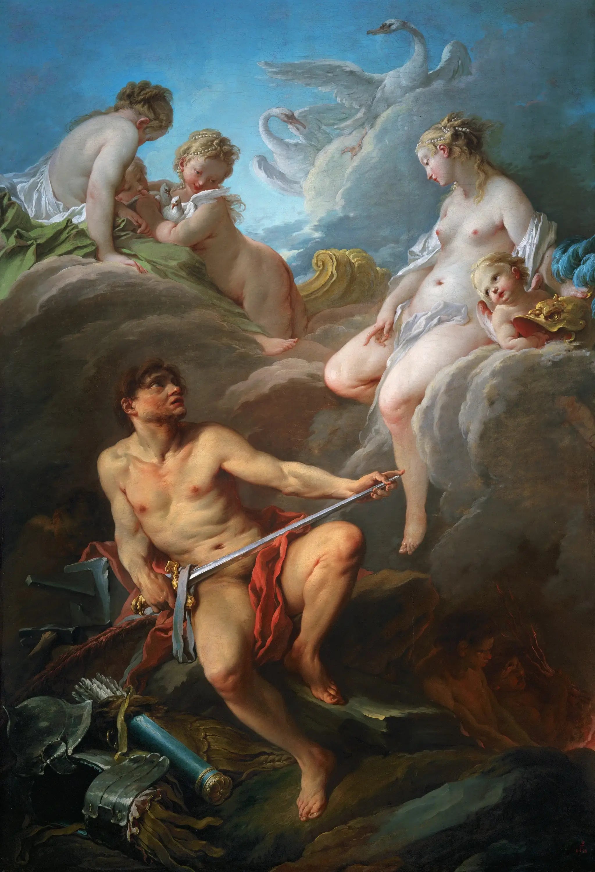 Vénus demandant à Vulcain des armes pour Énée - François Boucher - Alpha Reproduction