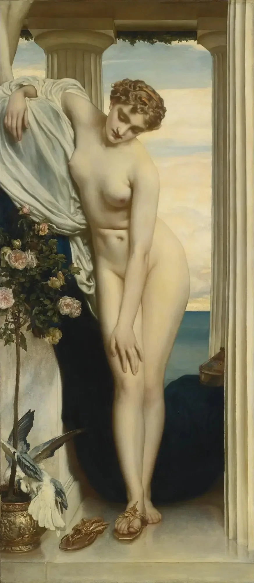 비너스가 목욕을 위해 옷을 벗는 모습 - 프레데릭 레이튼

Source:
Vénus se déshabillant pour le bain - Frederic Leighton