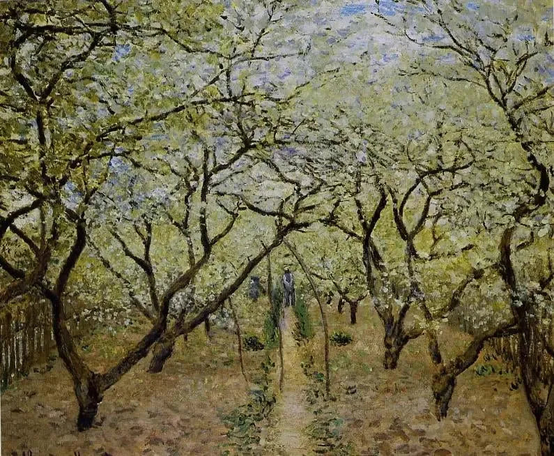 꽃이 핀 과수원 - Claude Monet