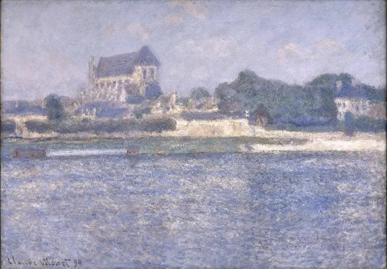 Reproduction du tableau « Vernon, soleil - Claude Monet » par Alpha Reproduction en peinture à l’huile