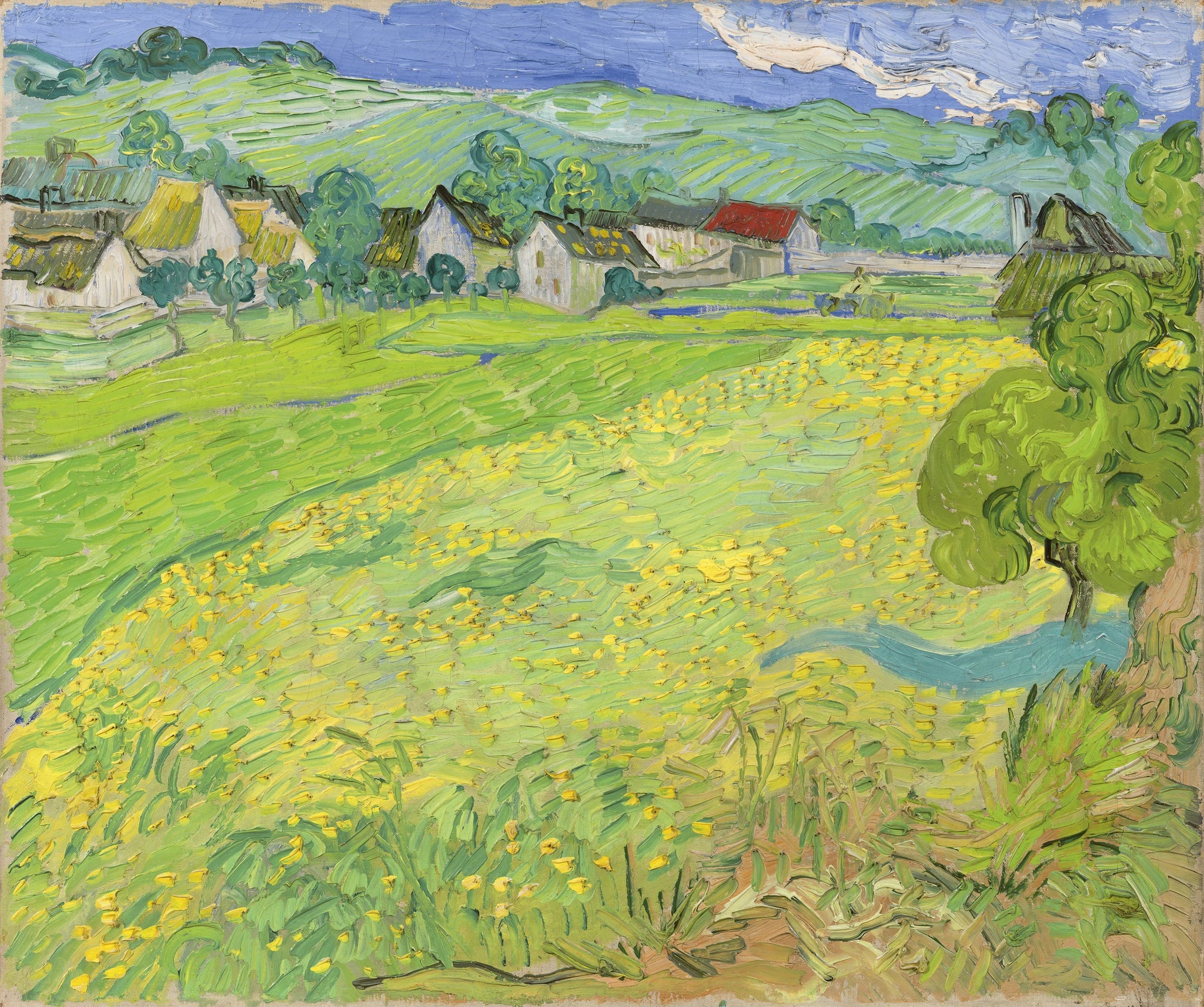 Les Vessenots à Auvers de Vincent van Gogh, musée Thyssen-Bornemisza, 1978.41