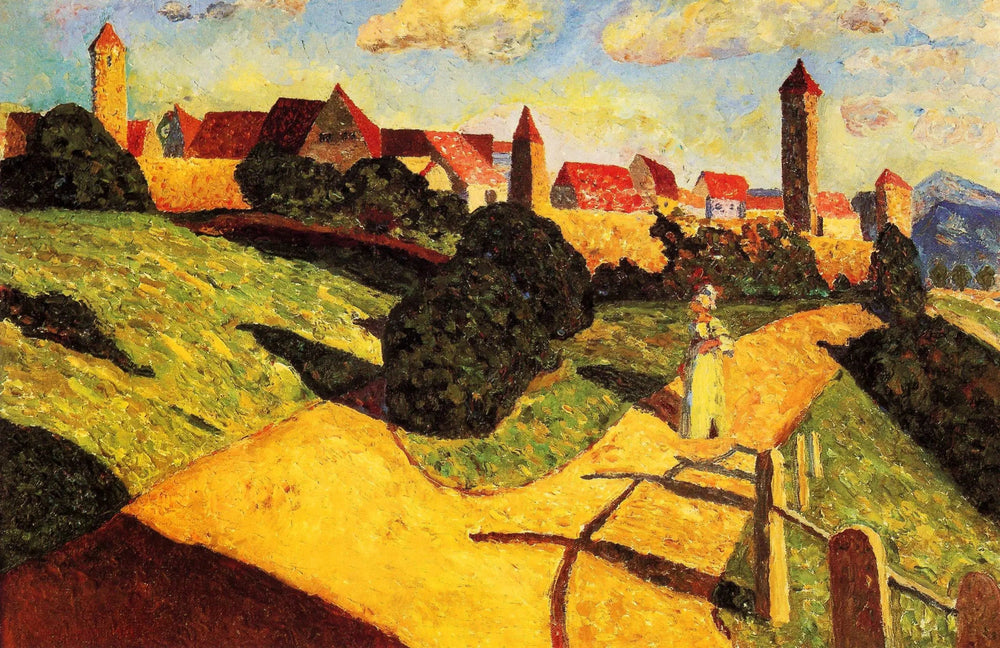 Vieille Ville II - Vassily Kandinsky image 1 copie peinte à la main à l’huile